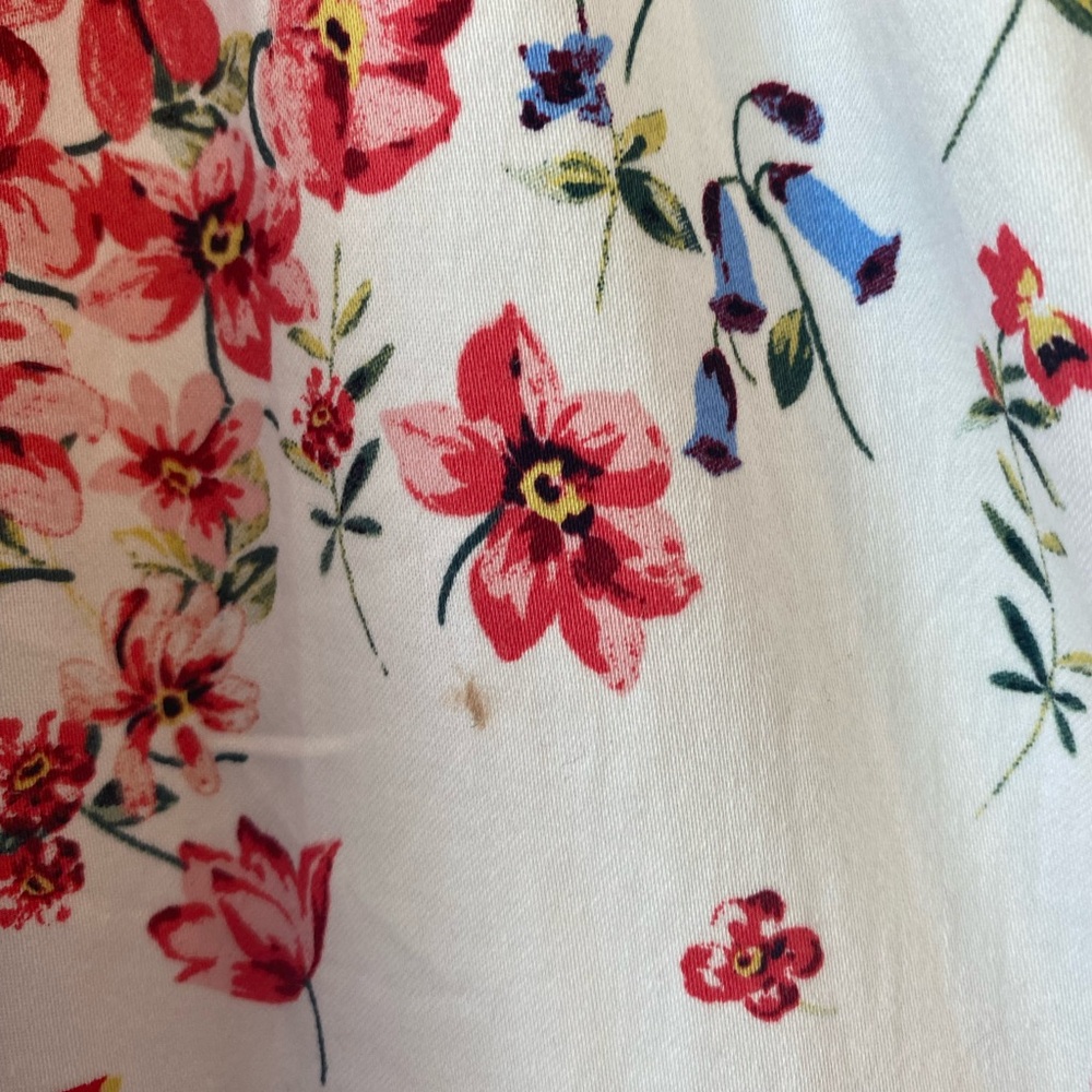 Women's Pleated Floral Cottagecore Fit And Flare Cotton Blend Skirt 12 Romantic - Picture 7 of 16